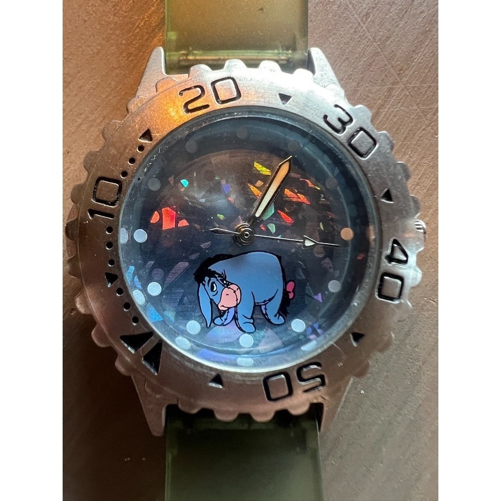 Disney Store Eeyore Watch Vintage Style‎ Holographic Dial Pooh NEEDS BATTERY - Picture 4 of 10